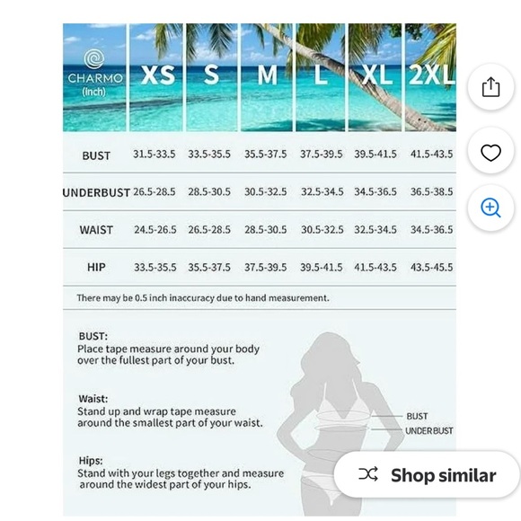 Charmo Red Women's Swimwear - Picture 9 of 9